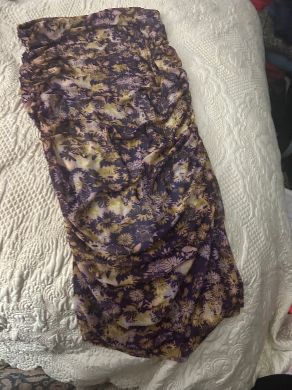 Anthropologie Floral Chiffon Skirt. NWT